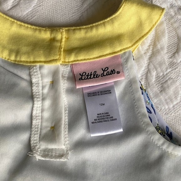 Little Me Pink 12M Baby Girl Coat & Little Lass Flowy Pink Floral Top Tunic 12M - Picture 11 of 12